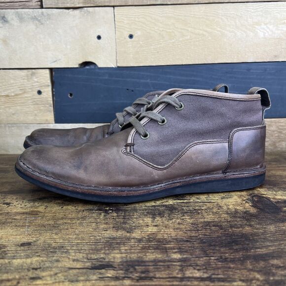 John Varvatos Star USA Hipster Chukka Boots Mens Shoes Brown Leather Mens 9 main image 16